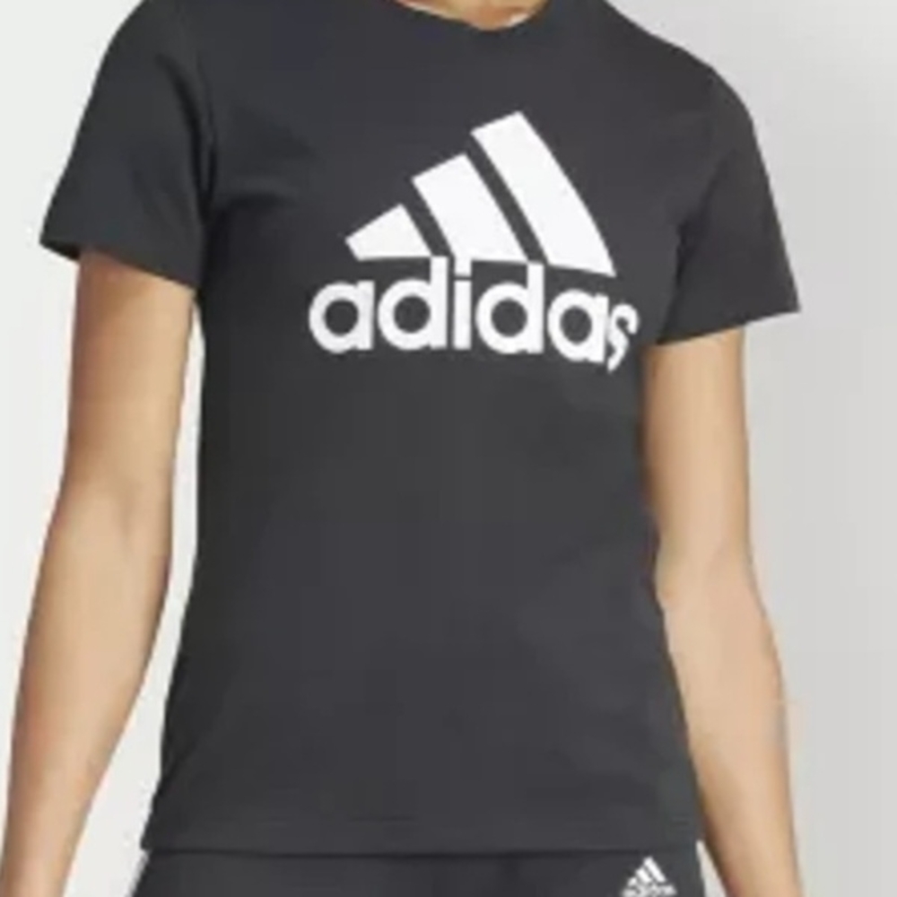 Adidas Black Short Sleeve Tee with Iconic Logo